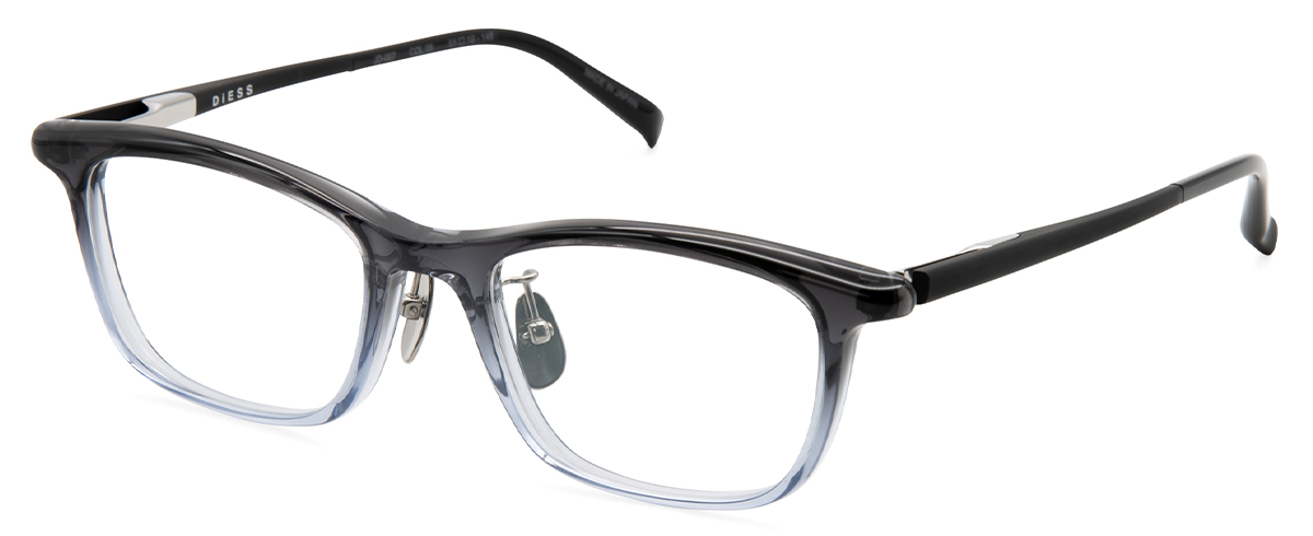 JD-007 Col.05 Black Clear & Blue Half